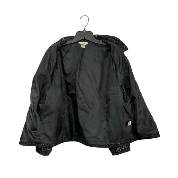 CJ Banks Womens Jacket Blazer Size 1X Plus Geometric Circles Multicolor Office - Picture 3 of 8